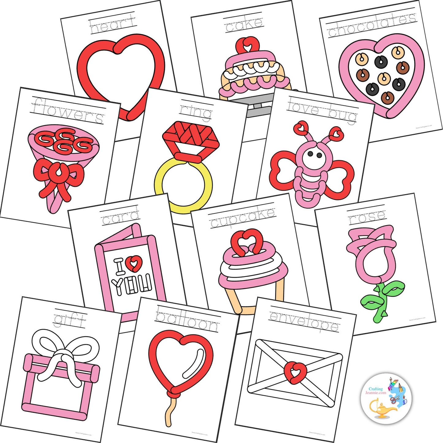 Valentine's Day Playdough Mat, Day of Love Activities, St. Valentine Preschool Activities, Toddler Playdough Activities, February Crafts