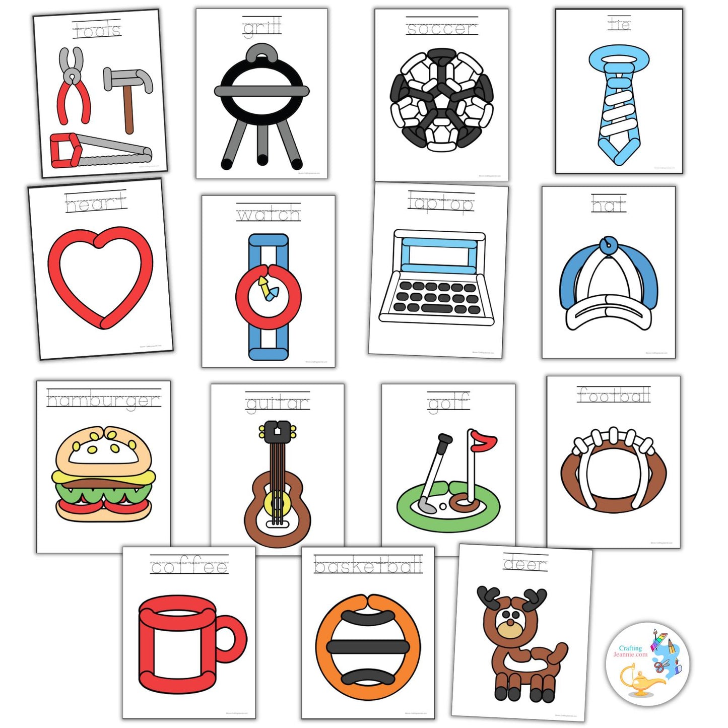 Father's Day Playdough Mat for Preschoolers, Father's Day Activity for Kindergarteners, Toddlers and Kids