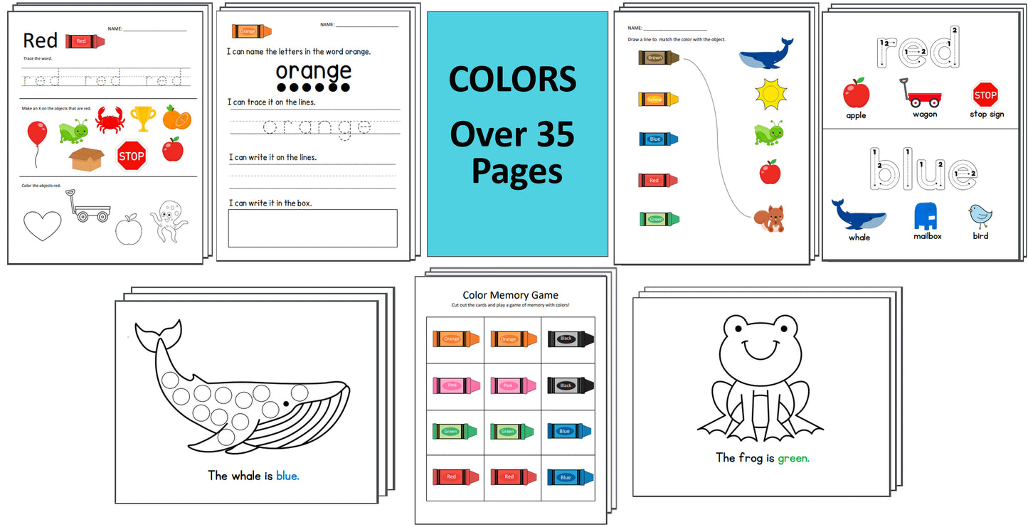 Preschool Worksheets MEGA Bundle