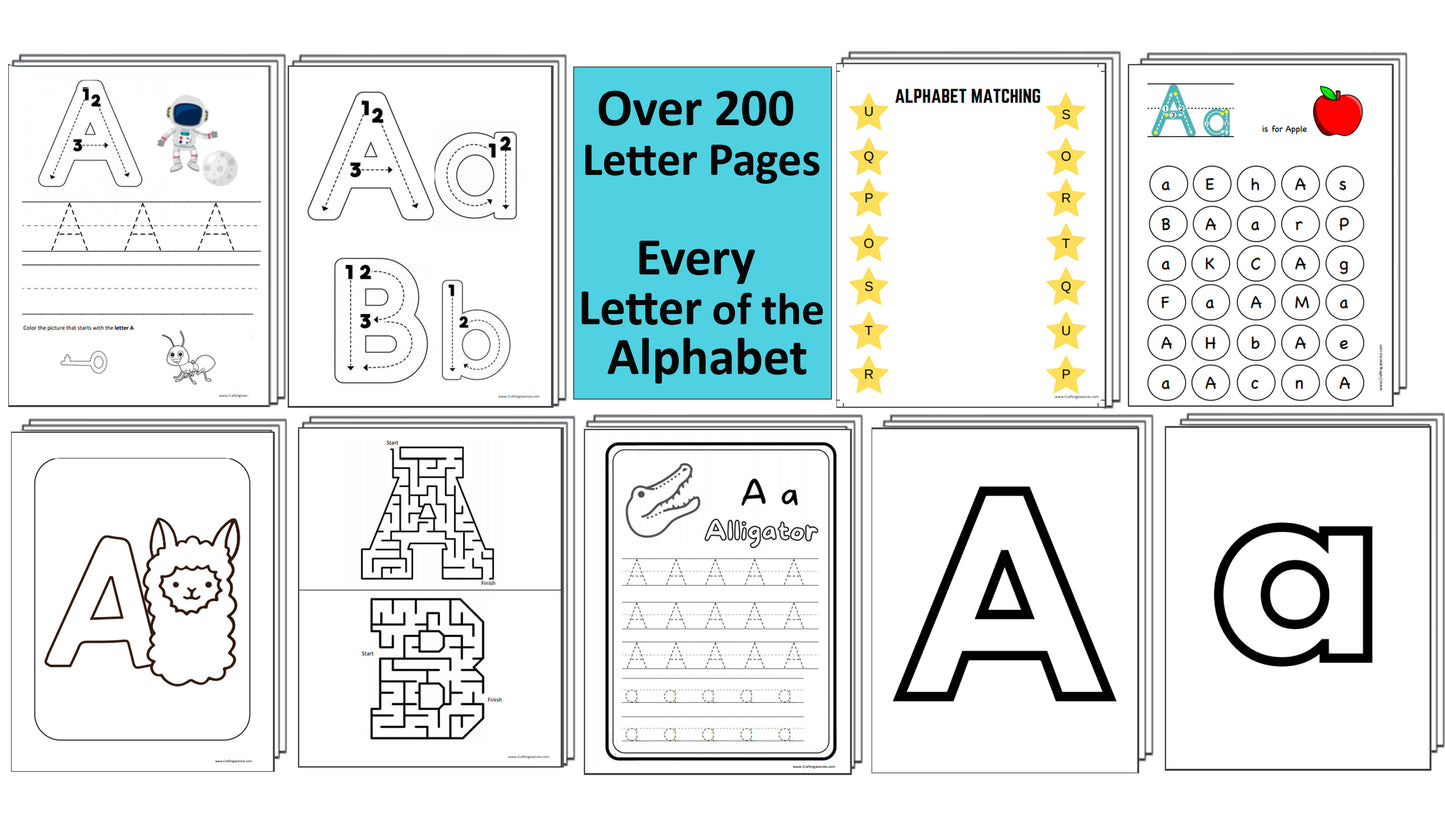 Preschool Worksheets MEGA Bundle