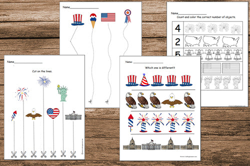 USA Preschool Worksheets Printable