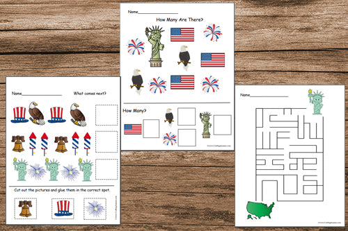 USA Preschool Worksheets Printable