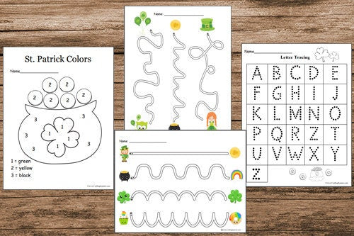 St. Patrick's Day Preschool Worksheets