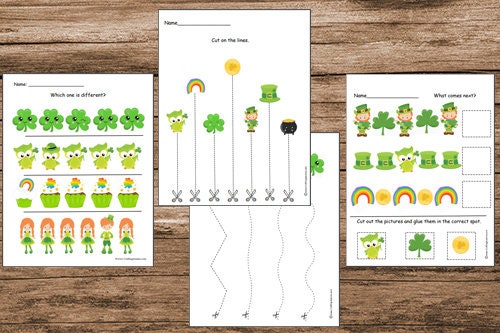 St. Patrick's Day Preschool Worksheets