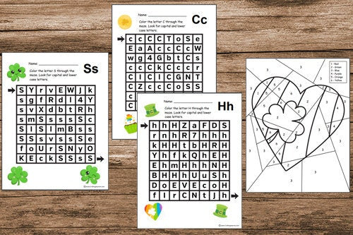 St. Patrick's Day Preschool Worksheets