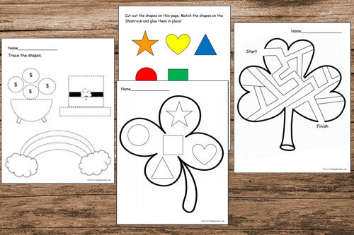 St. Patrick's Day Preschool Worksheets