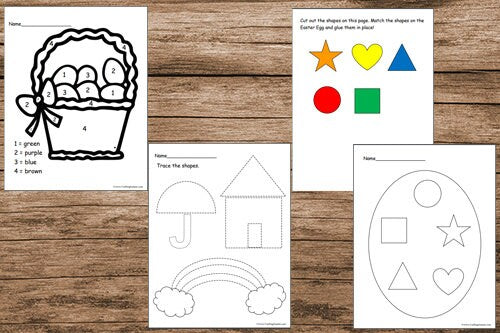 Easter and Spring Preschool Worksheets