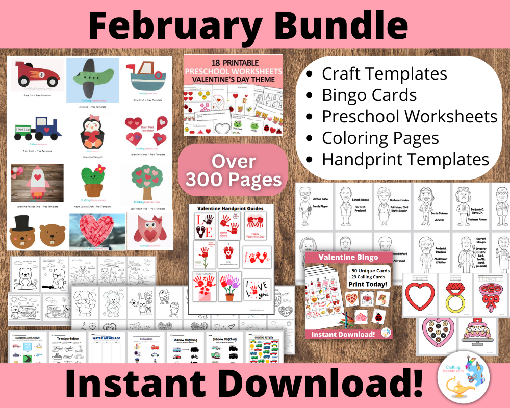 February Craft & Activity Bundle