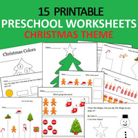 Christmas Preschool Worksheets Printable