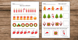 Christmas Preschool Worksheets Printable