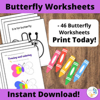 Butterfly Worksheets