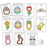 Easter Playdough Mats for Preschoolers, Easter Activities for Kindergarteners, Toddlers, and Kids, Things to Do for Easter and Spring Party