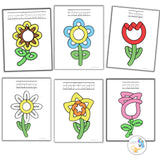 Flower Playdough Mats for Preschoolers, Rose Activity for Kindergarteners, Sunflower Activity for Toddlers