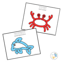 Ocean Playdough Mats l Ocean Activities l Ocean Birthday Party l Preschool Activities l Biology Class Games