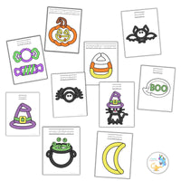 Halloween Playdough Mats for Preschoolers, Spooky Activities for Kindergarteners, Fall Activities for Toddlers