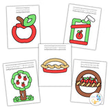 Apple Playdough Mats for Preschoolers, Apple Activity for Kindergarteners, Apple Activity for Kids, playdough mat