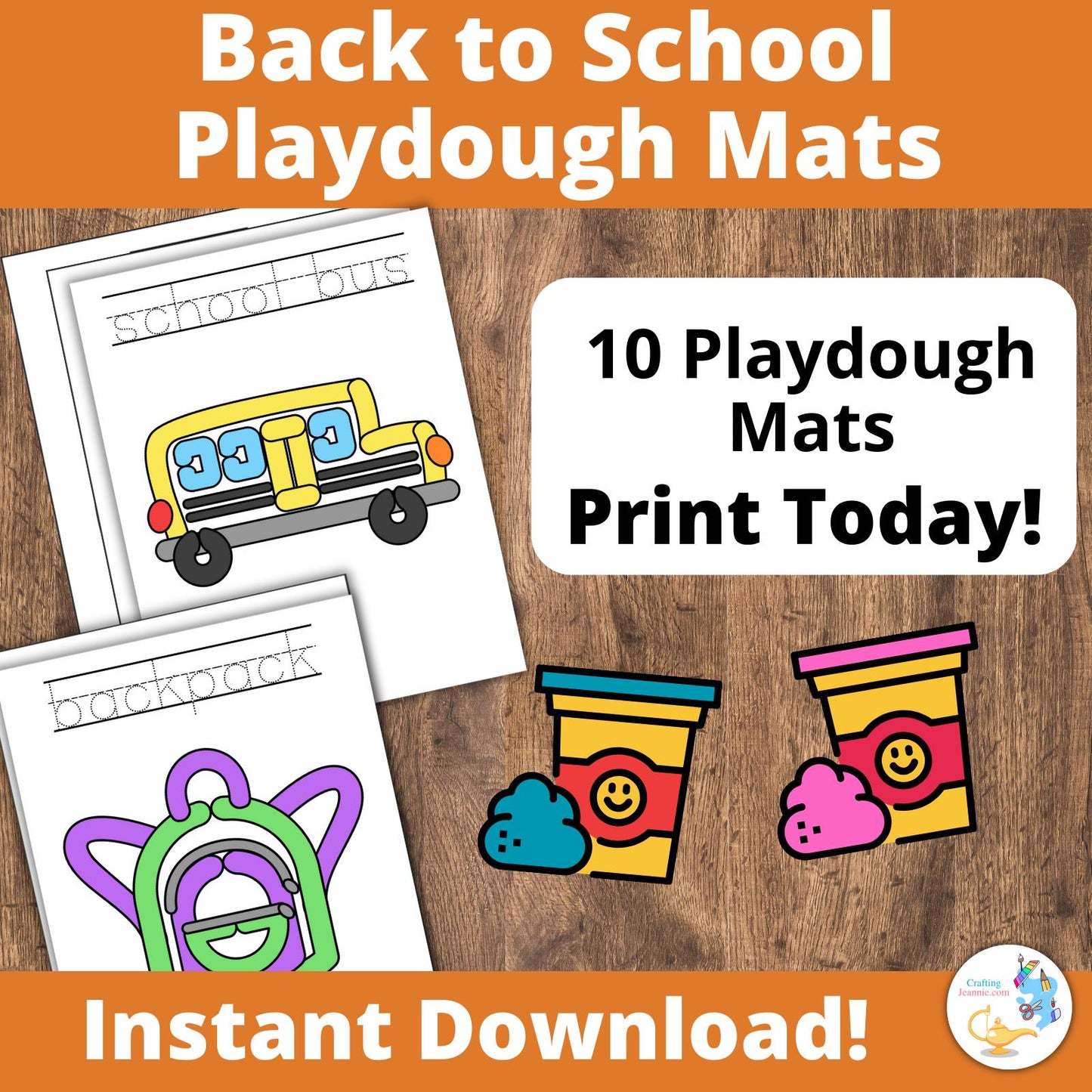 Back to School Playdough Mats for Preschoolers, School supply Activity for Kindergarteners, Fine Motor Activity, playdough mat