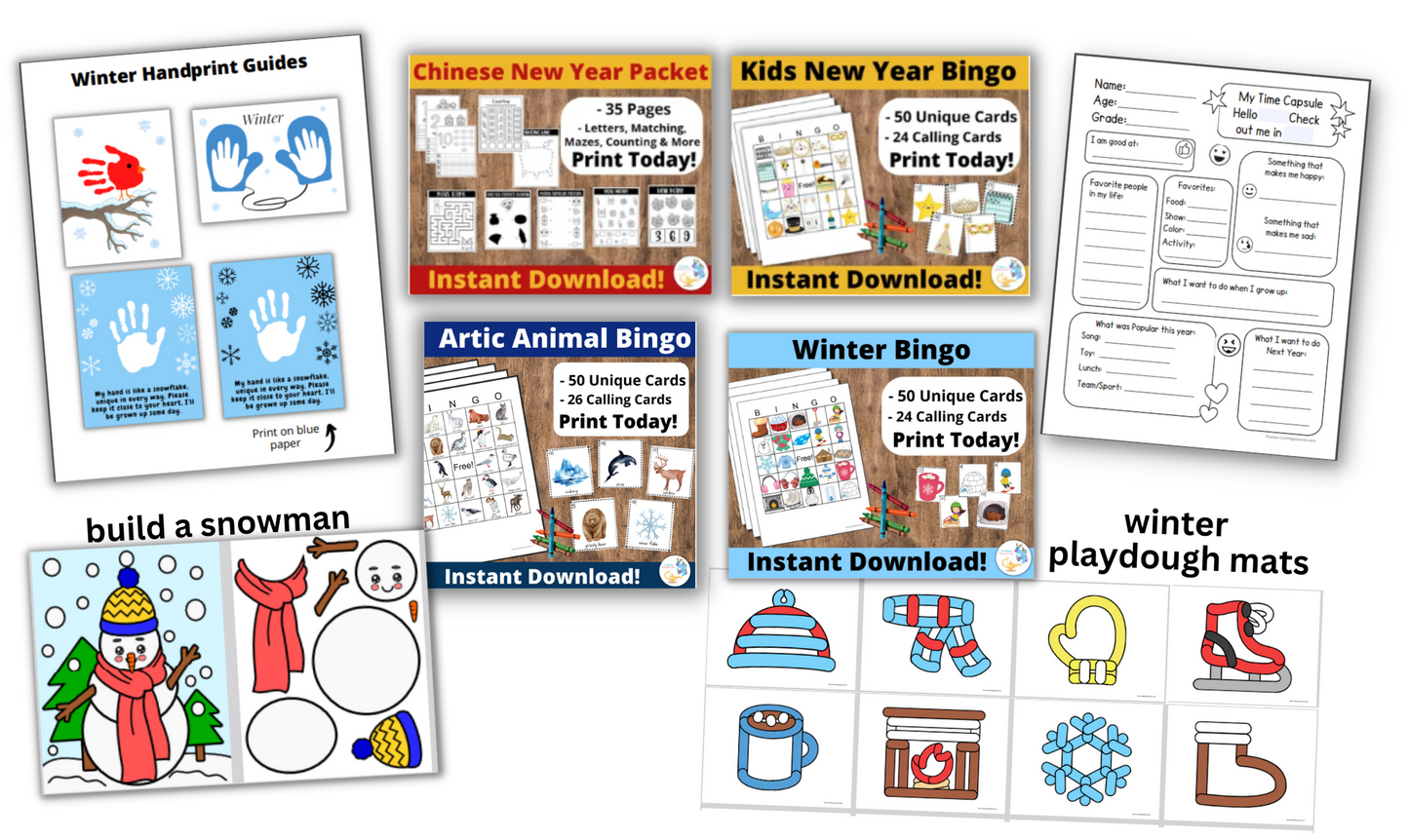 January Craft & Activity Bundle