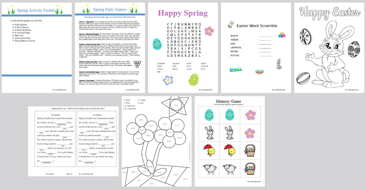 April Craft & Activity Bundle