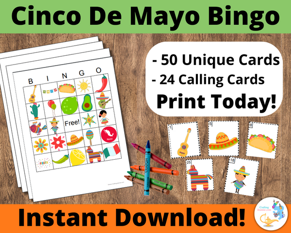 Cinco De Mayo Bingo (Mexican Bingo)