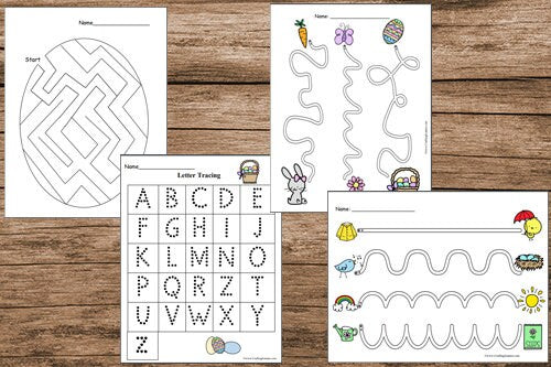 Easter and Spring Preschool Worksheets