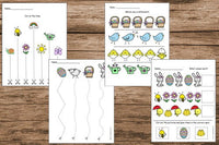 Easter and Spring Preschool Worksheets