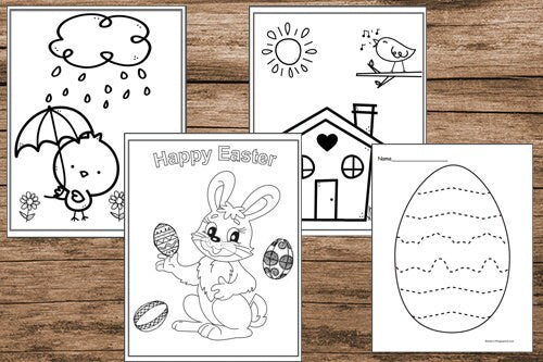 Easter and Spring Preschool Worksheets