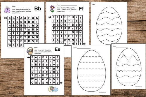 Easter and Spring Preschool Worksheets