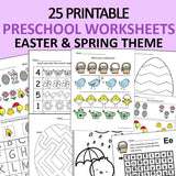 Easter and Spring Preschool Worksheets