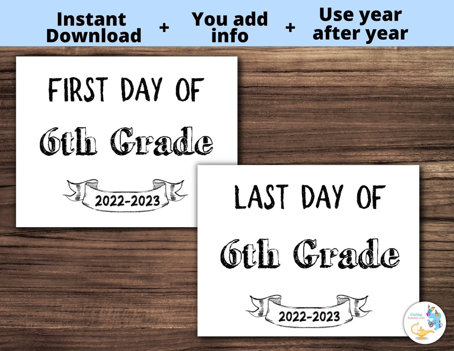 First Day and LAST DAY of School Sign