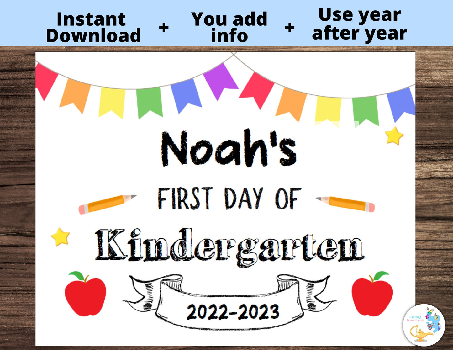 First Day of School Printable